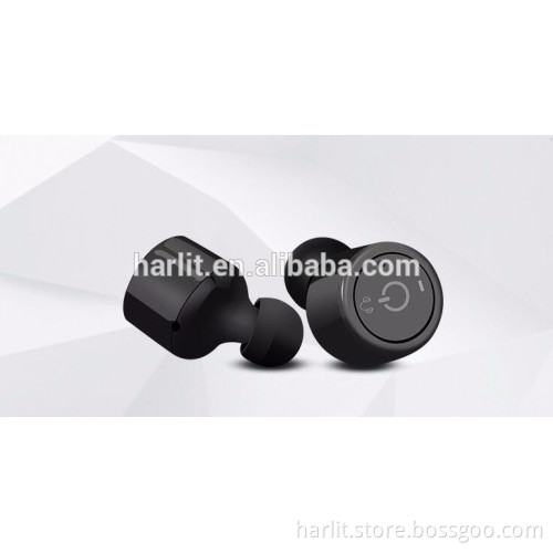 Handsfree Twins Sports Wireless Earphone with Microphone Stereo Active Noise Cancellation